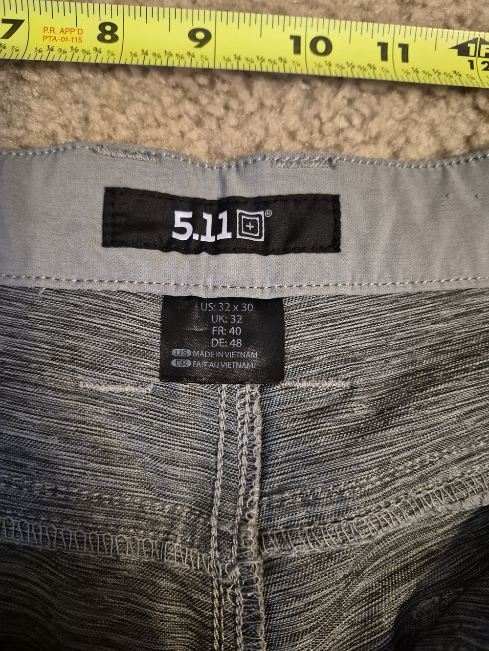 5.11 Tactical Men's Gray Slim Jeans